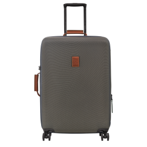 Boxford L Suitcase / Brown - Recycled canvas