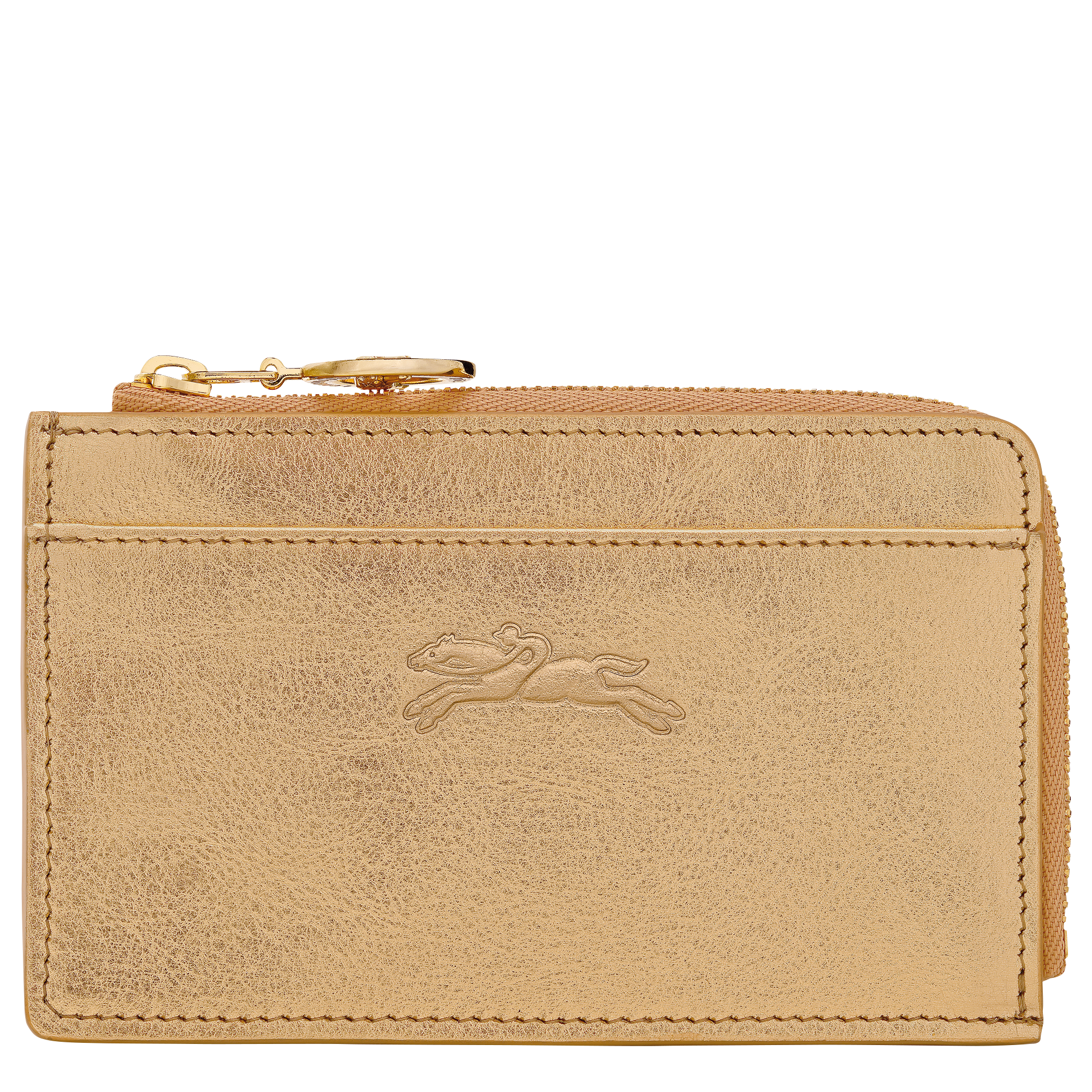 Le Pliage Xtra Card holder / Gold - Leather