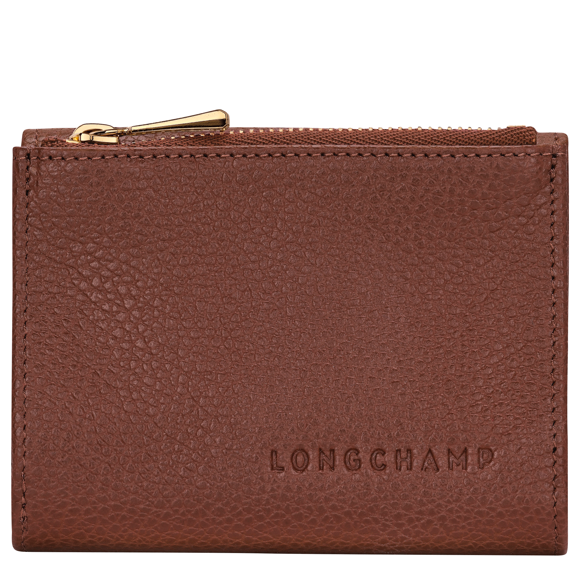 Le Foulonné Compact wallet / Coffee - Leather