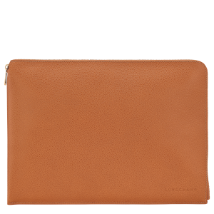 Le Foulonné Laptop case / Amber - Leather