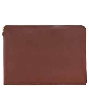 Le Foulonné Laptop case / Coffee - Leather