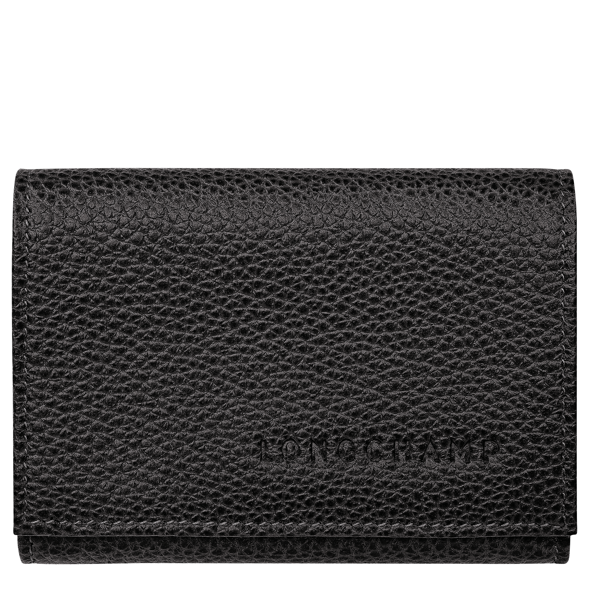 Le Foulonné Compact wallet / Black - Leather
