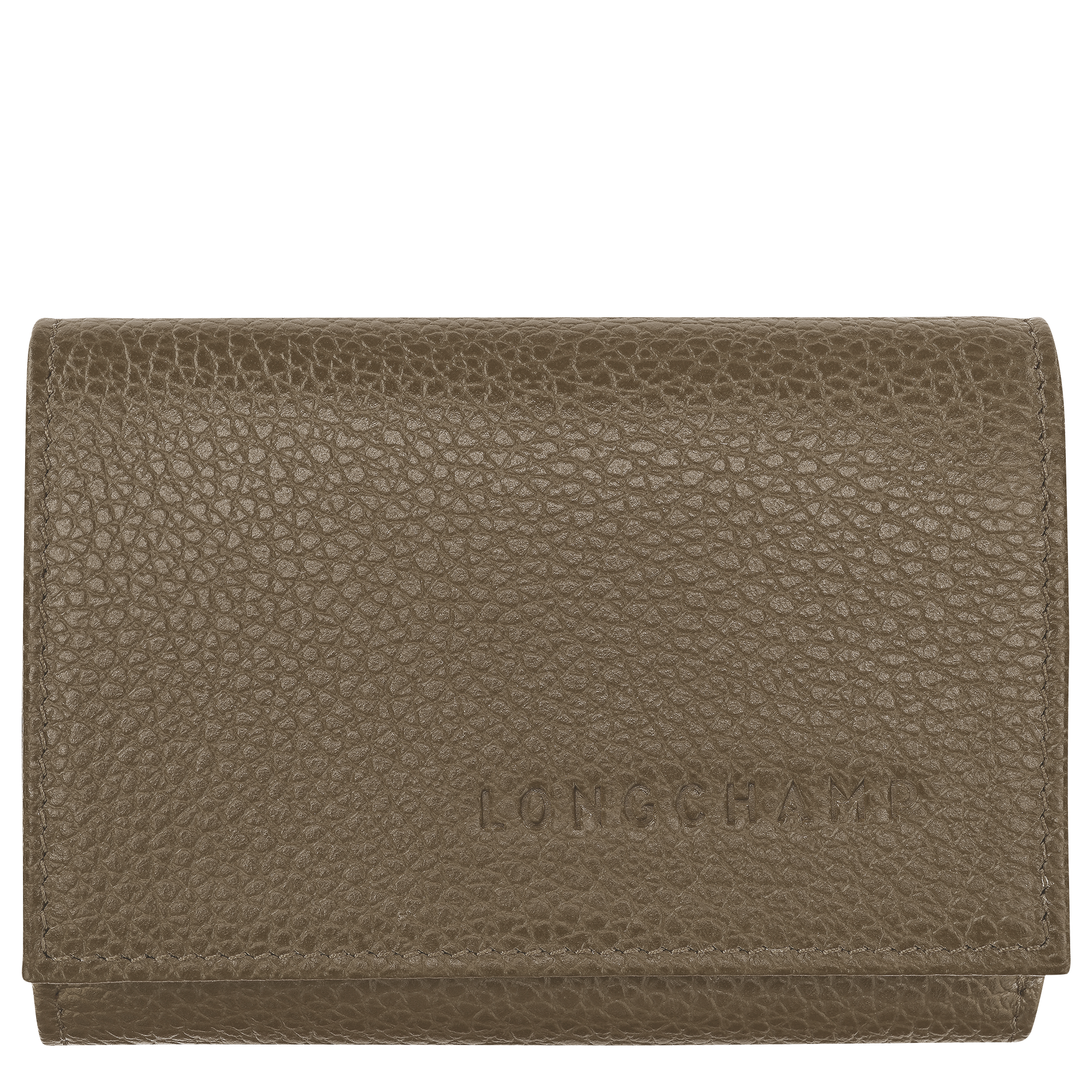 Le Foulonné Compact wallet / Caper - Leather