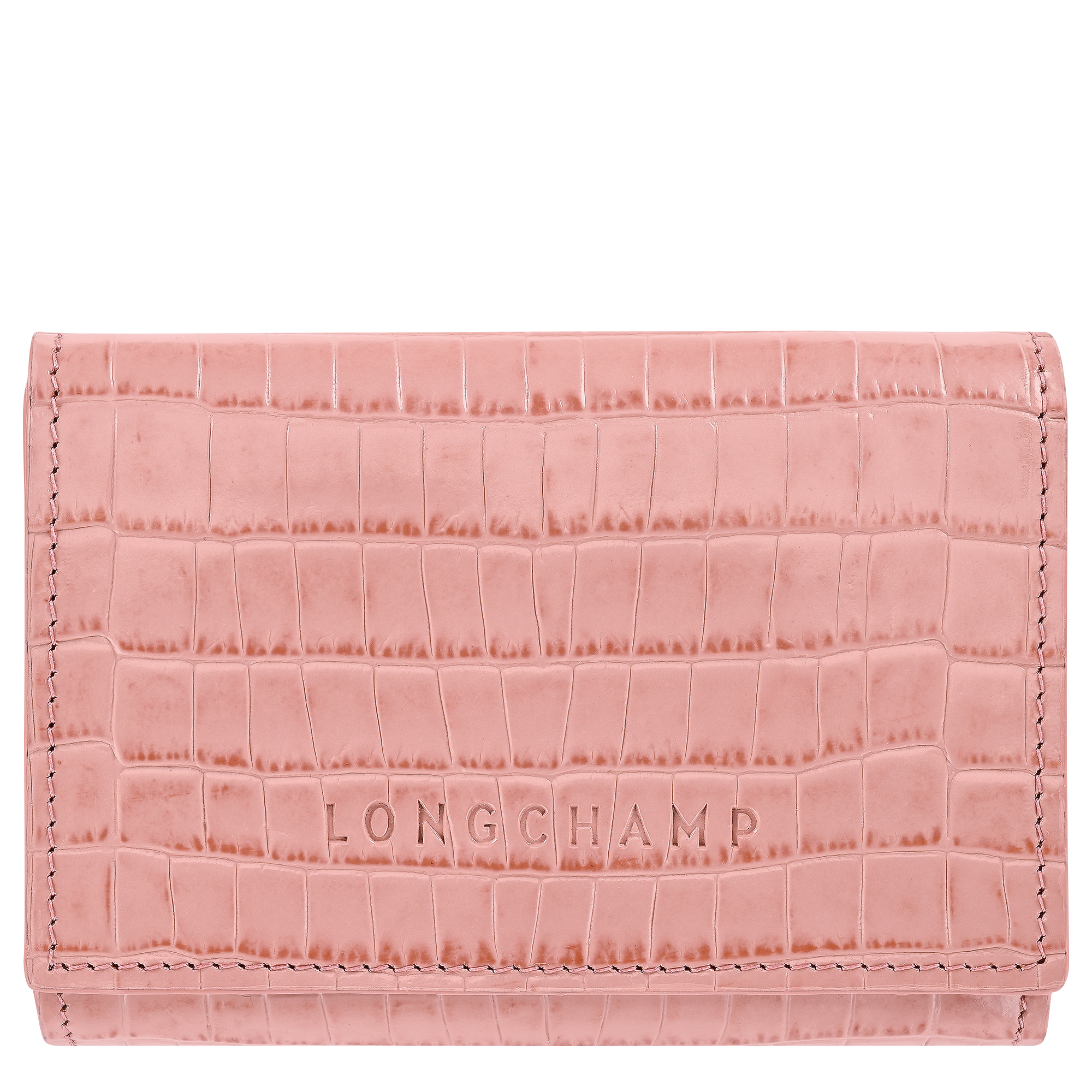 Longchamp Pocket Compact wallet / Pink Tea - Leather