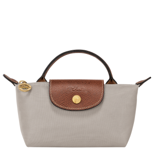 Le Pliage Original Pouch with handle / Pebble - Recycled canvas