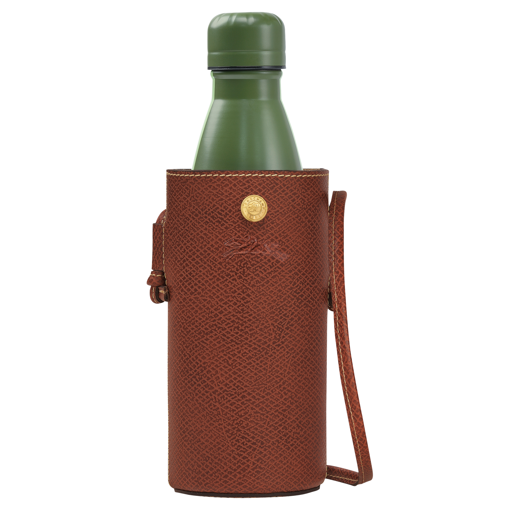 Épure Bottle holder / Brown - Leather