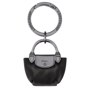 Le Pliage Xtra Key ring / Black - Leather