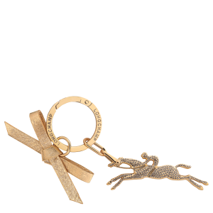 Key ring / Very pale gold - Leather