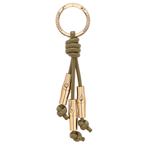 Le Roseau Key ring / Olive - Leather