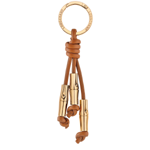 Le Roseau Key ring / Cashew - Leather