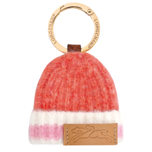 Le Pliage Collection Key ring / Coral/Pink - Canvas