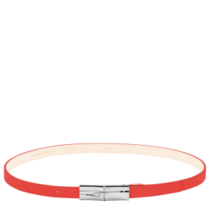 Le Roseau Ladies' belt / Vermilion - Leather