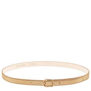 Ladies' belt / Gold - Leather