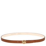 La Médaille Longchamp Ladies' belt / Cognac - Leather