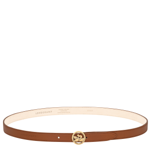 La Médaille Longchamp Ladies' belt / Cognac - Leather