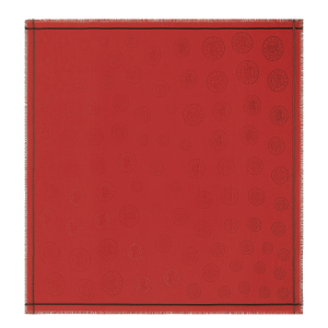 La Médaille Longchamp Shawl / Tomato - Cotton blend