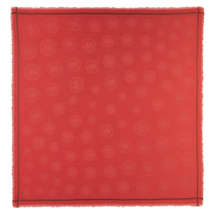 La Médaille Longchamp Shawl / Tomato - Cotton blend