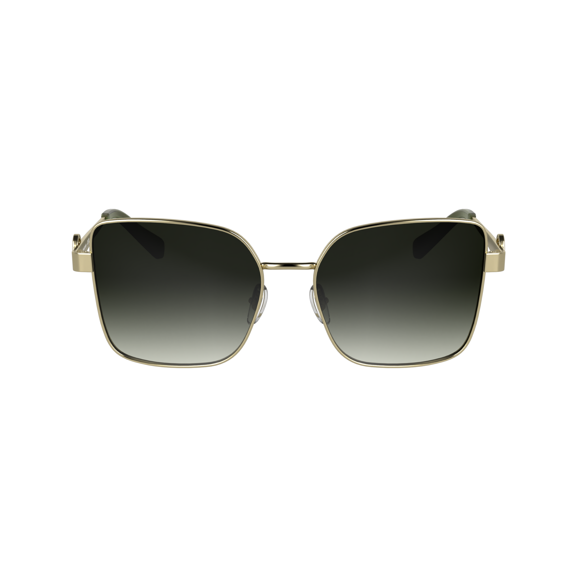 Sunglasses / Gold/Khaki - Metal