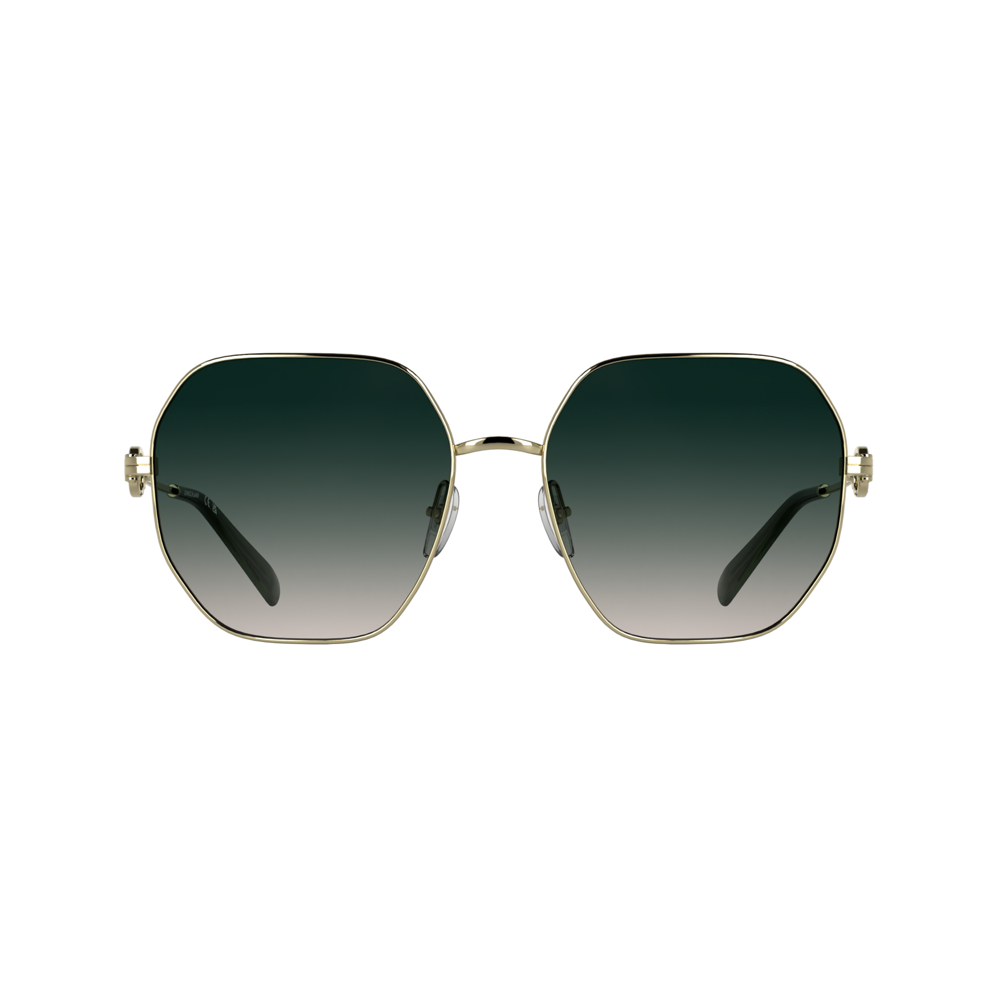 Sunglasses / Gold/Gradient green pink - OTHER