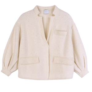 Kimono jacket / Ivory - Knit