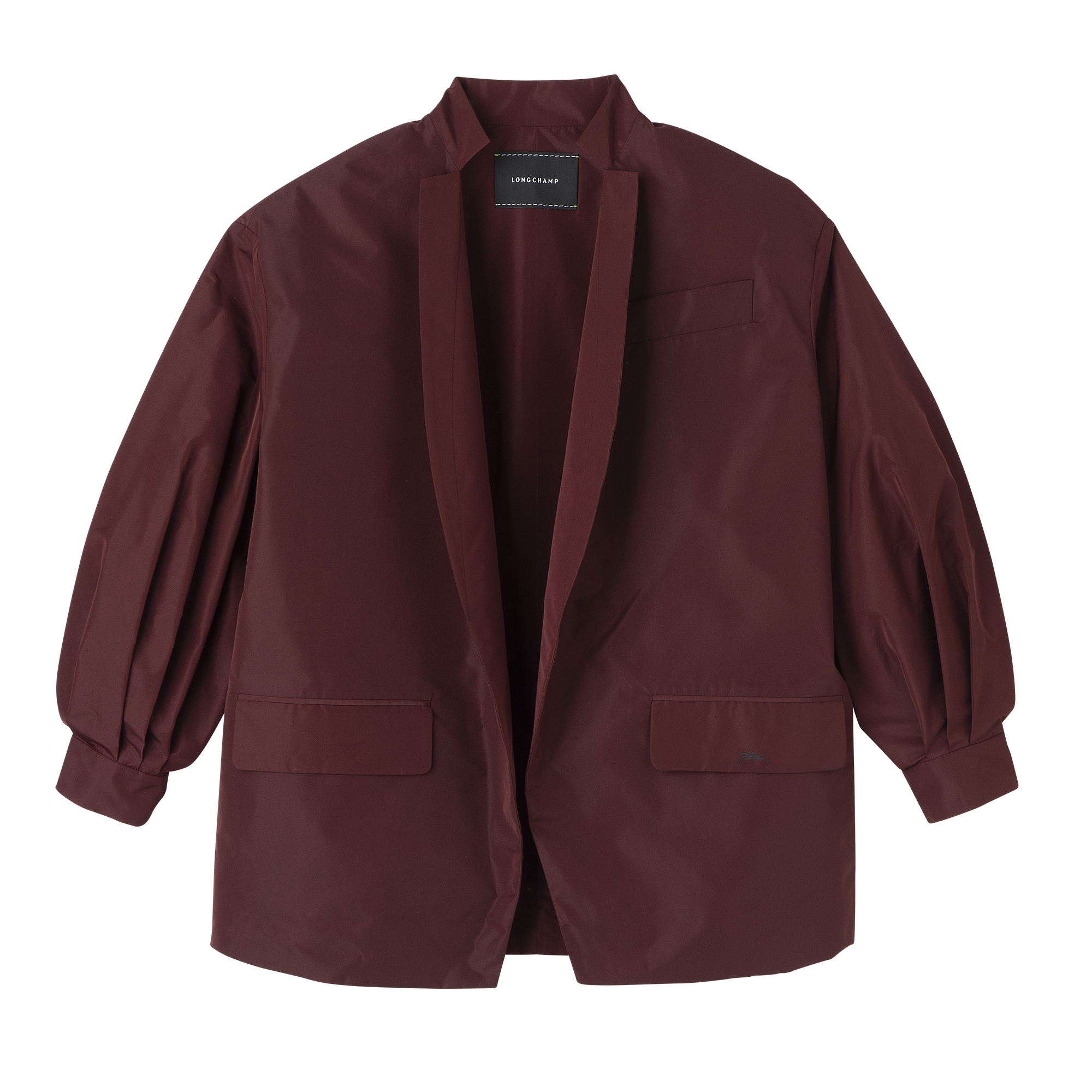 Kimono jacket / Burgundy - Technical taffeta