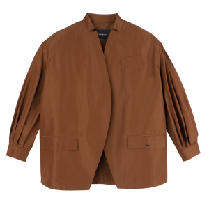 Kimono jacket / Cognac - Technical taffeta