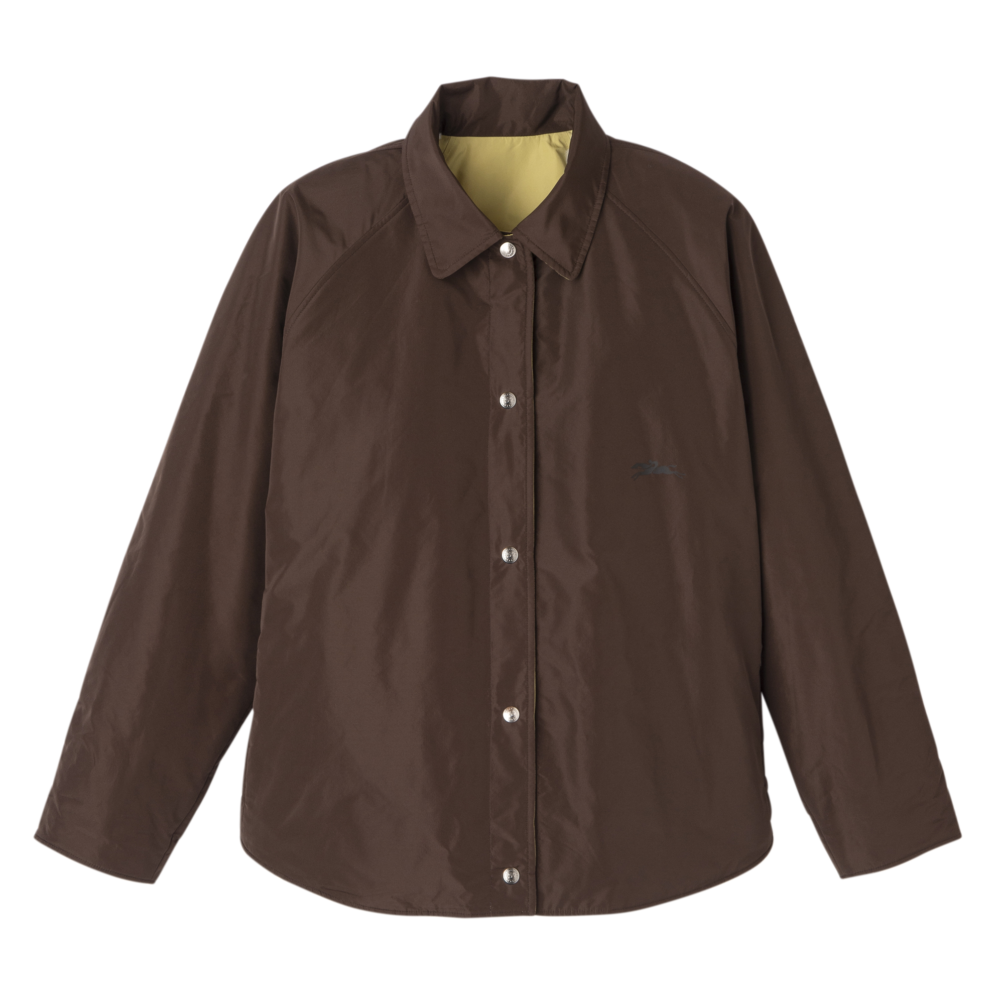 Padded blouson / Mocha/Pistachio - Technical taffeta