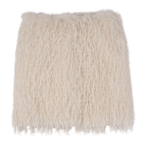 Skirt / Ivory - Faux fur