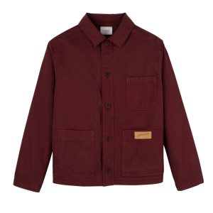 Jacket / Burgundy - Overdyed cotton