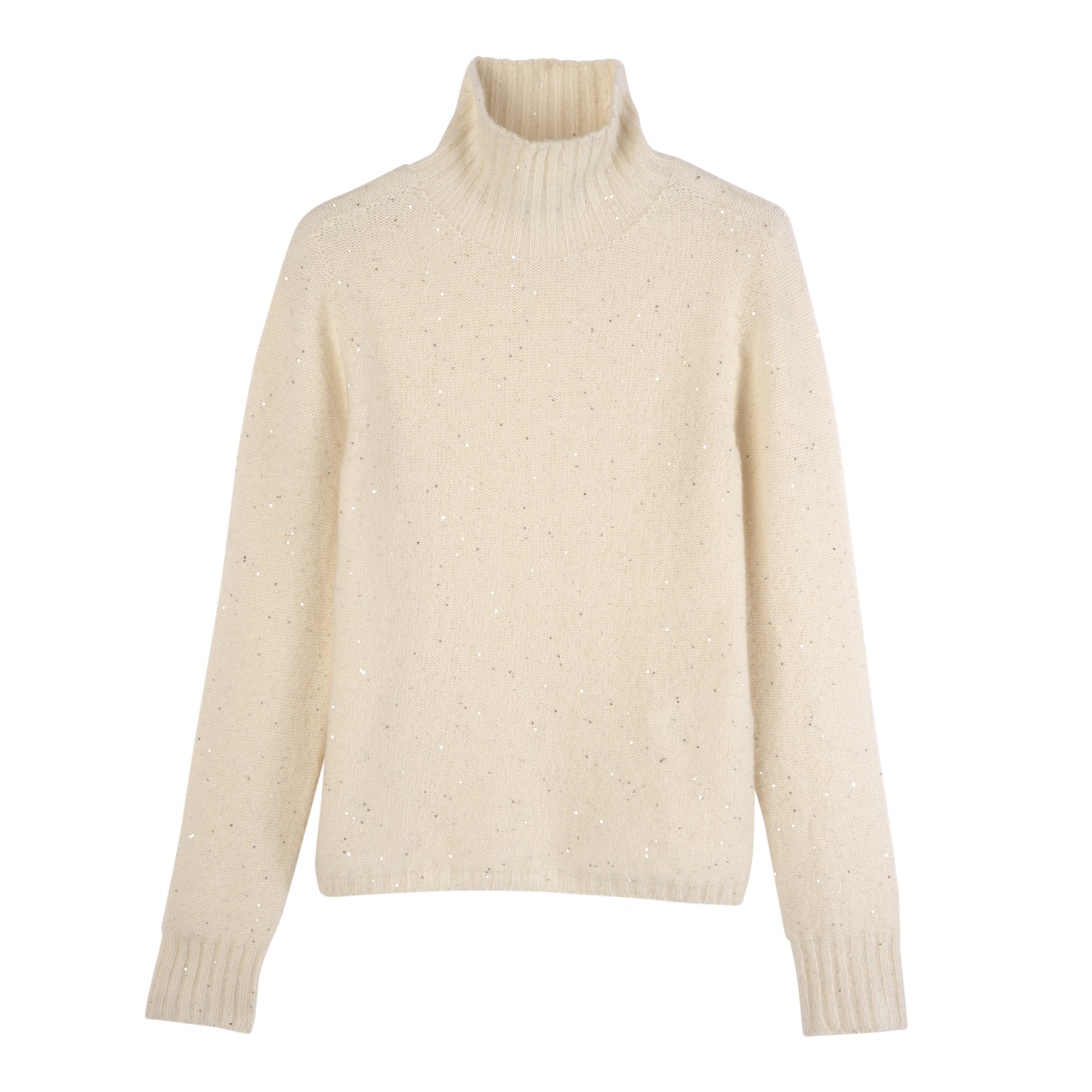 High neck sweater / Ivory - Knit