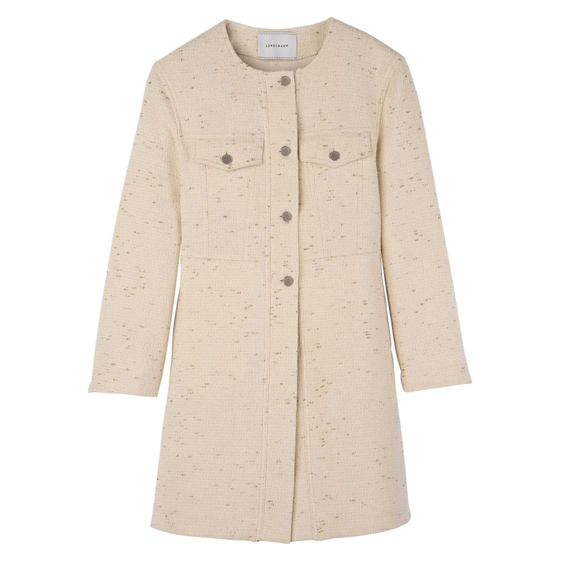 Coat / Ivory - Tweed