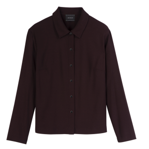 Shirt / Burgundy - Crepe