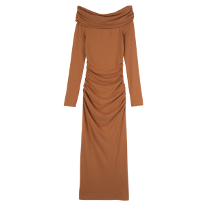 Long dress / Amber - Crepe jersey