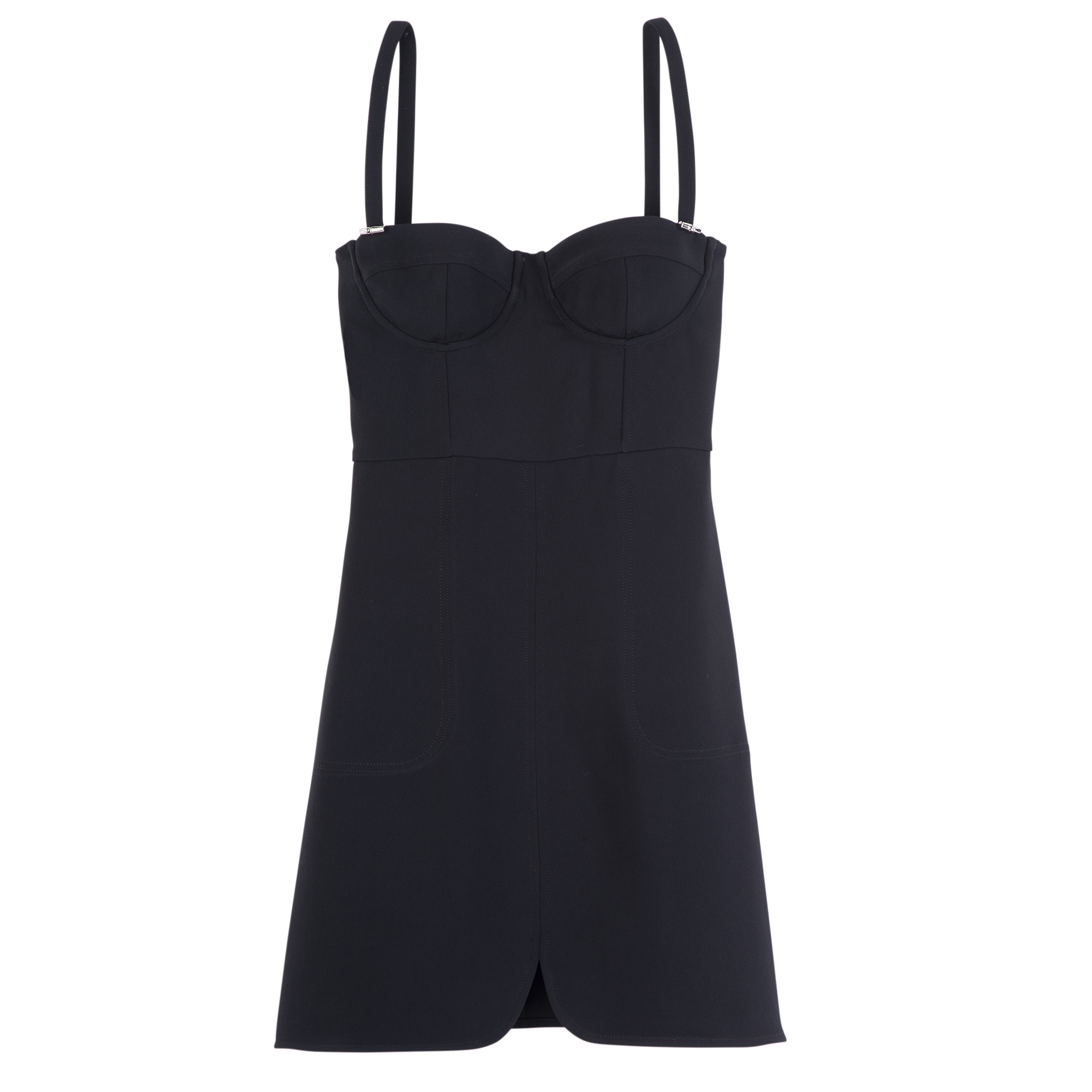 Dress / Black - Crepe