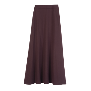 Midi skirt / Burgundy - Crepe