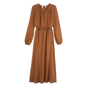 Long dress / Amber - Crepe jersey