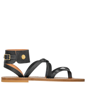 Longchamp x K.Jacques Sandals / Black - Leather
