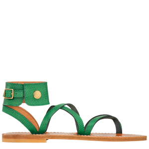Longchamp x K.Jacques Sandals / Green - Leather