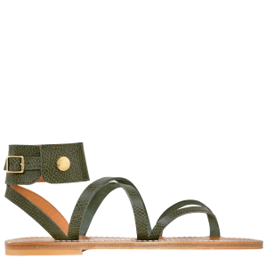 Longchamp x K.Jacques Sandals / Forest - Leather