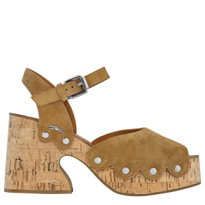 La Cigale Sandals / Walnut - Leather