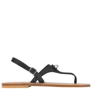 Longchamp x K.Jacques Sandals / Black - Leather