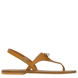 Longchamp x K.Jacques Sandals / Natural - Leather