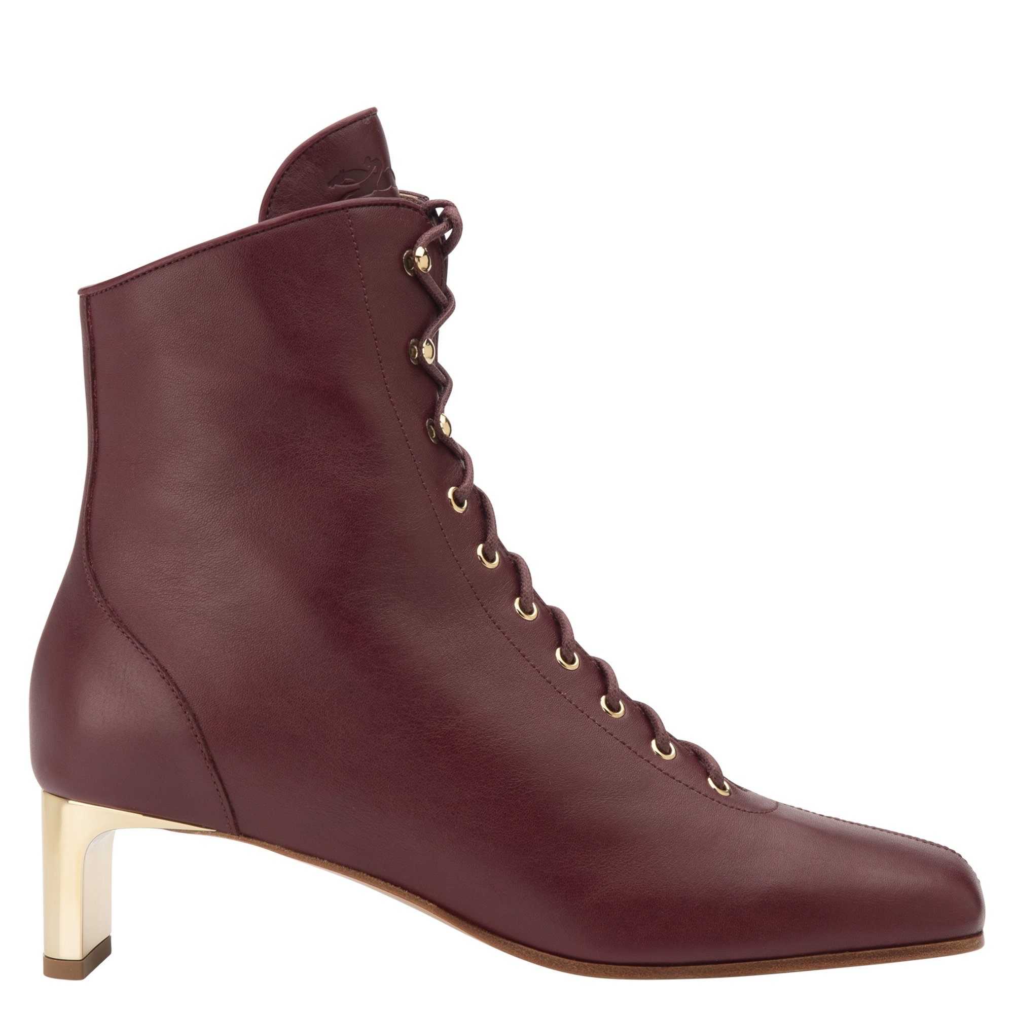 La Patineuse High heel low boots / White - Leather - Image 10