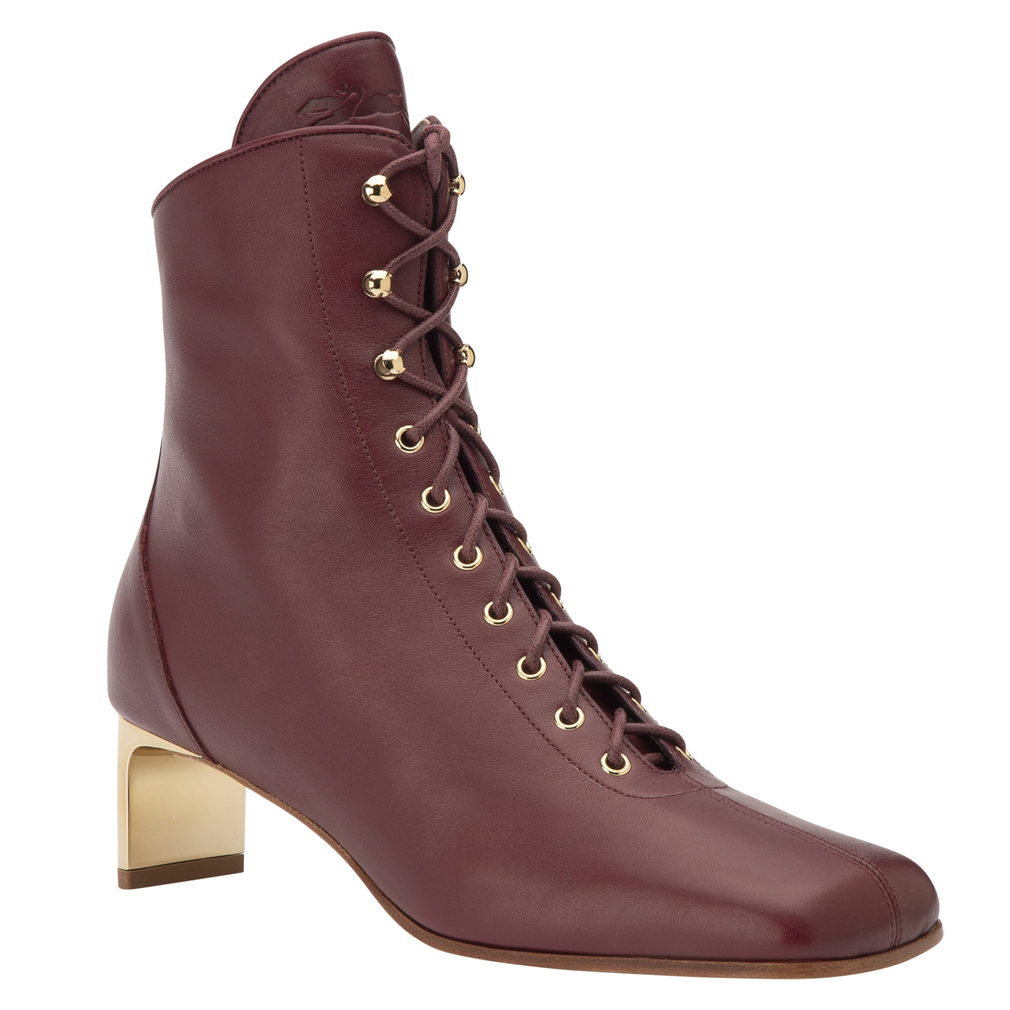 La Patineuse High heel low boots / White - Leather - Image 12