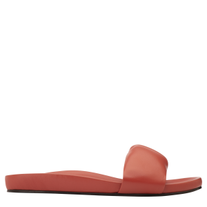 Roseau Mules / Coral - Leather