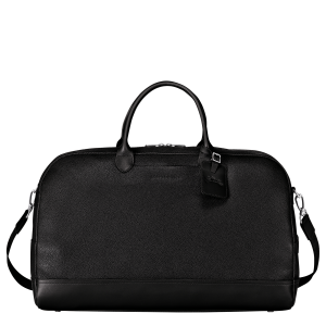 Le Foulonné L Travel bag / Black - Leather