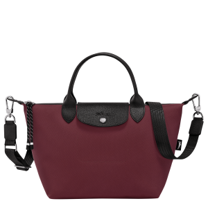 Le Pliage Energy S Handbag / Burgundy - Recycled canvas