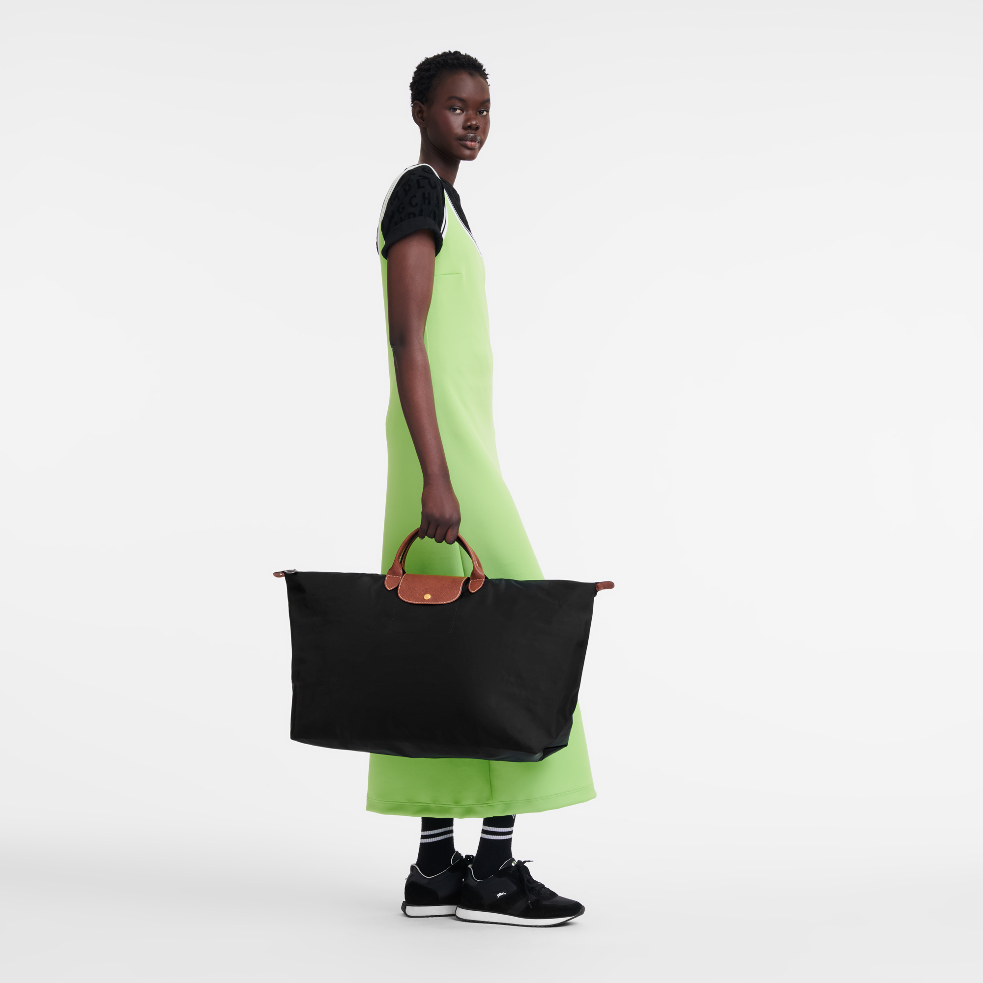 Le Pliage Original L Travel bag / Cognac - Recycled canvas - Image 44