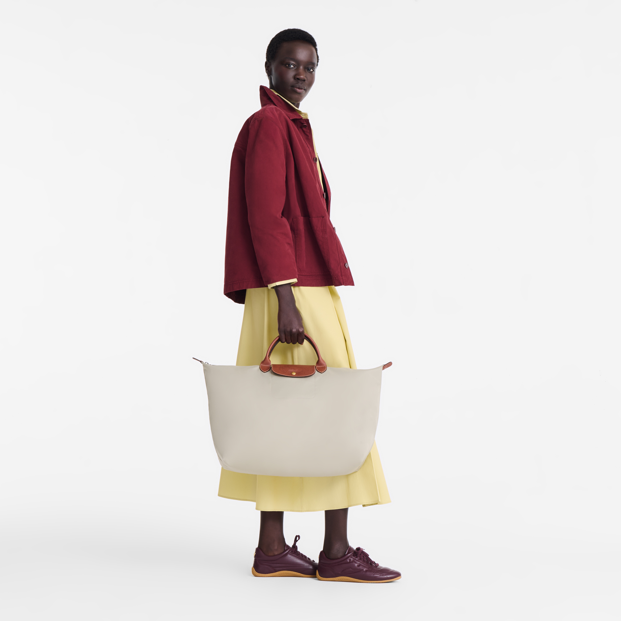 Le Pliage Original L Travel bag / Cognac - Recycled canvas - Image 30