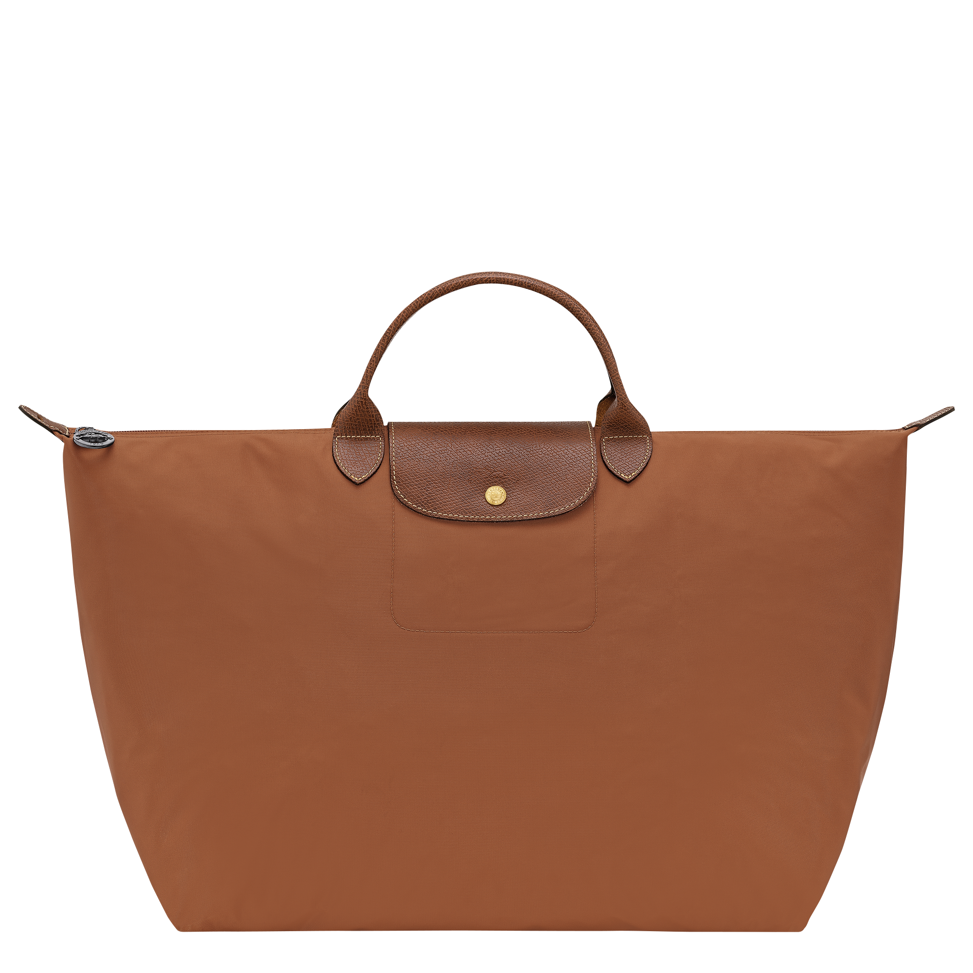 Le Pliage Original L Travel bag / Cognac - Recycled canvas